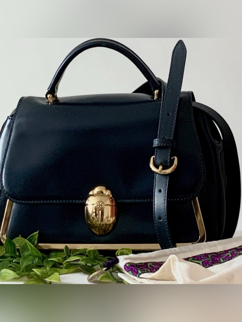 TORY BURCH RARE SCARAB BAG